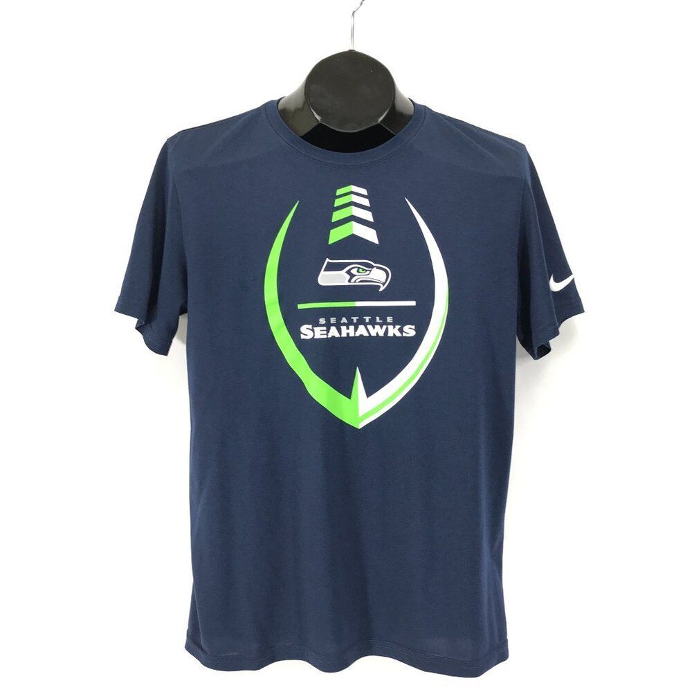 Nike Dri-Fit Seattle Seahawks Graphic Print T-Shirt Men's Medium Football Sports